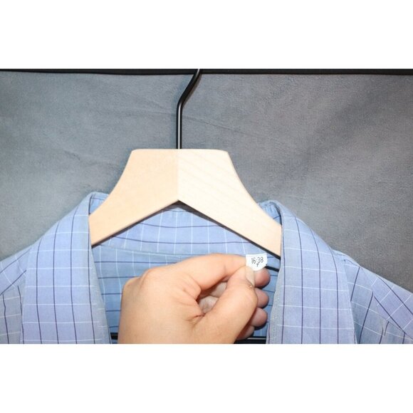 Gitman Bros‎ for Westport Big & Tall Blue Button-Up Shirt - Size 16-38 - Used - Picture 12 of 12